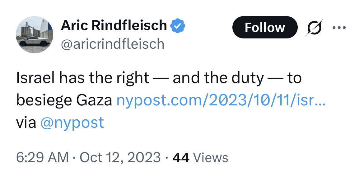 Aric Rindfleisch - Complicit in Apartheid | Reverse Canary Mission