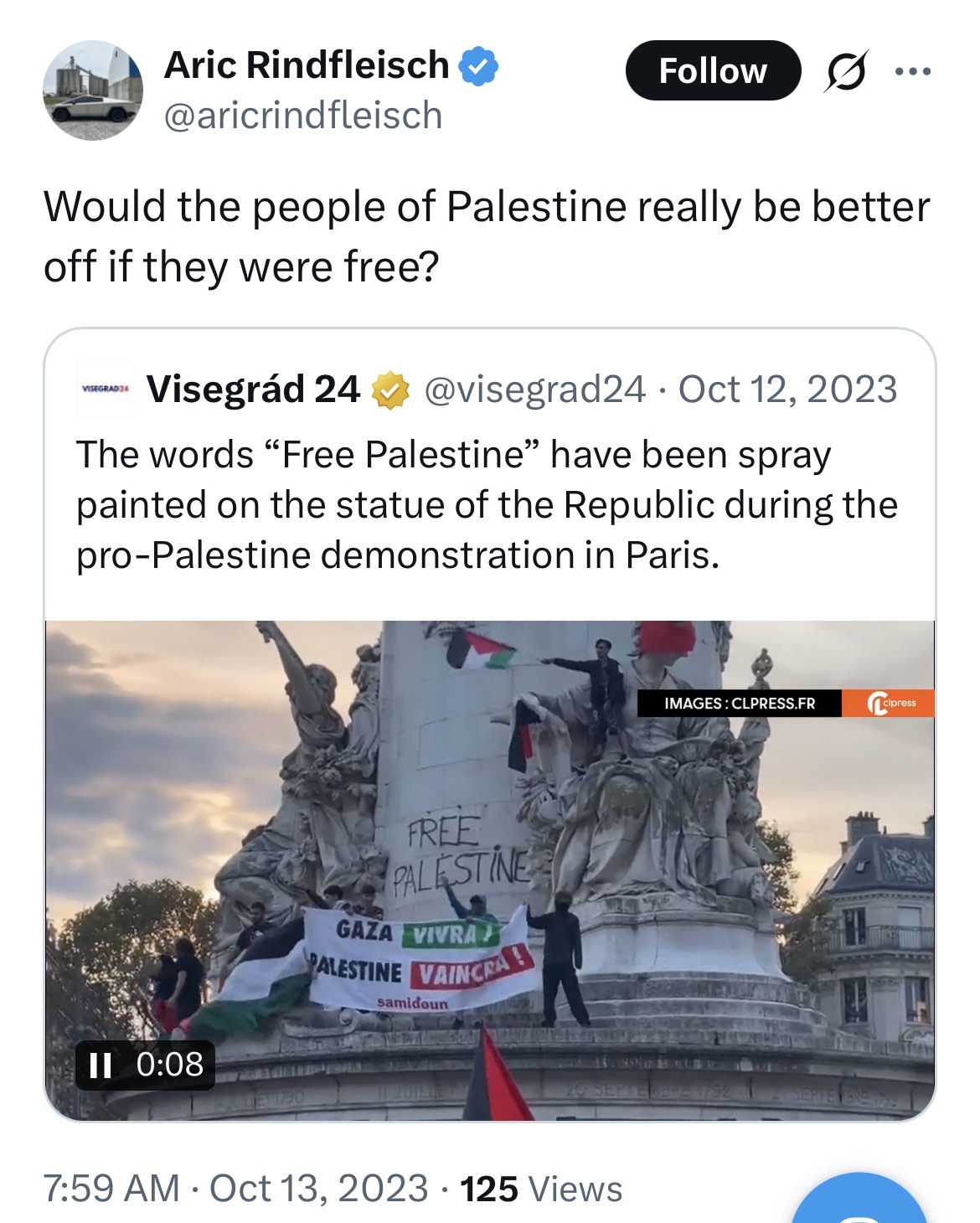 Aric Rindfleisch - Complicit in Apartheid | Reverse Canary Mission